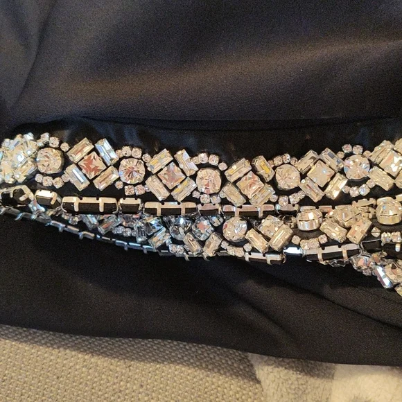 NWT Burberry Swarovski Crestal Wide Leg Jersey Cropped track pants in back - Picture 6 of 9